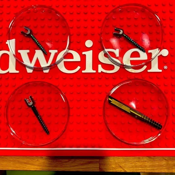 Bar Coaster Set with Spine Screws